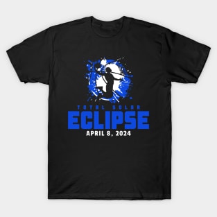 Total Solar Eclipse 2024 Basketball T-Shirt